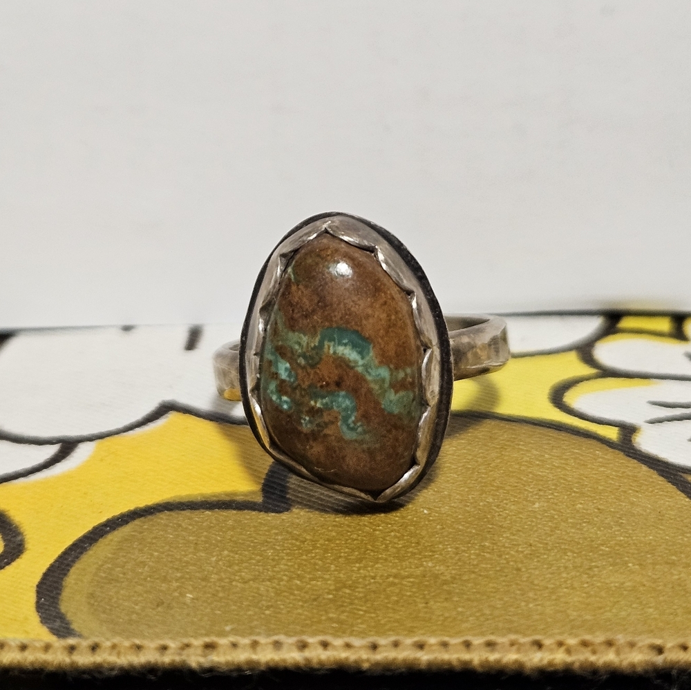 Authentic Handmade Royston Turquouse and Sterling Silver Ring